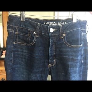 American Eagle Tomgirl Jeans Dark Blue
